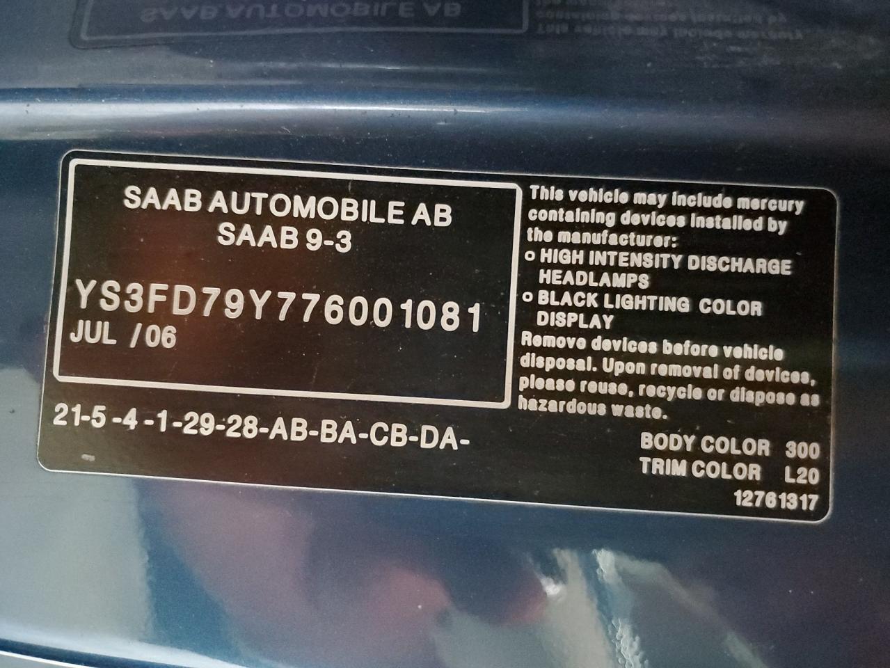 Saa 9 3 2.0t Image 10