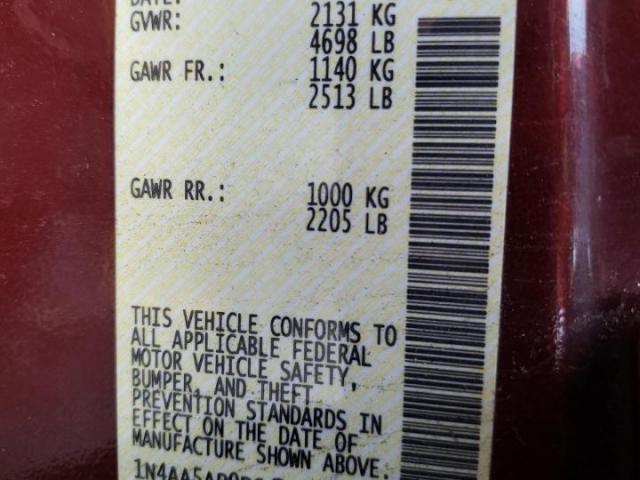 Nissan Maxima S Image 8