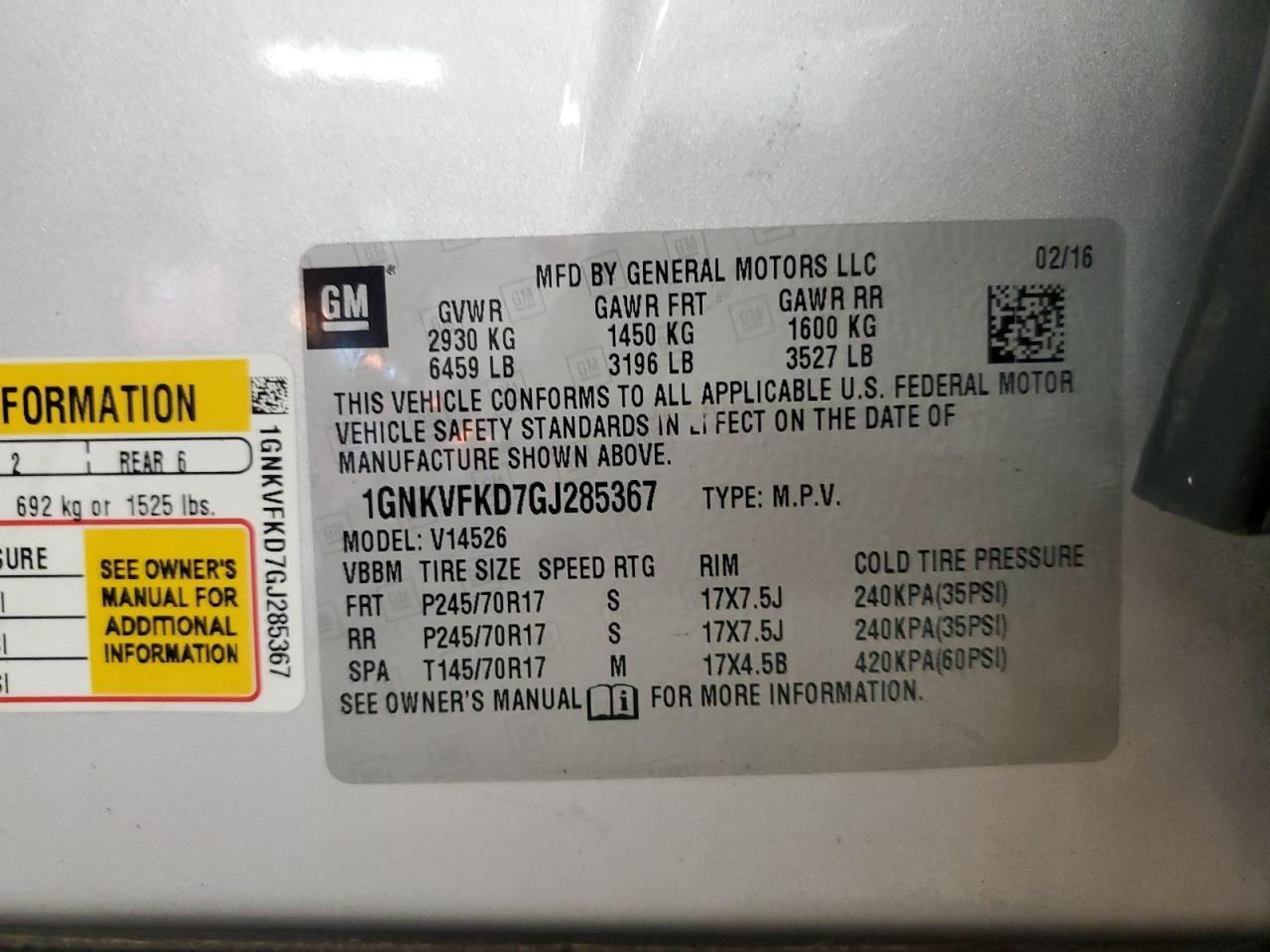 Chevrolet Traverse Ls Image 10