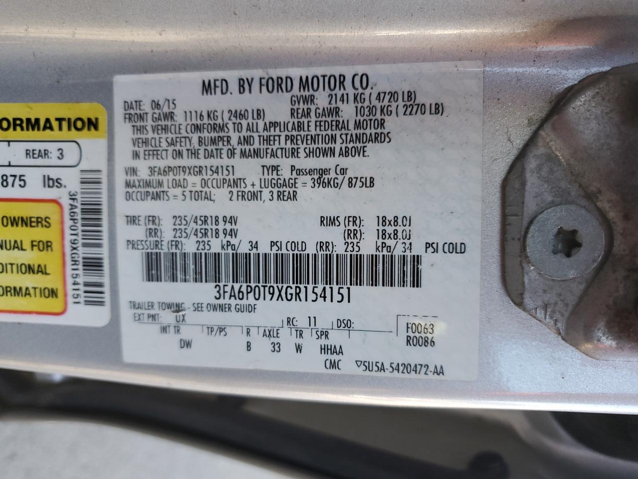 Ford Fusion Se Image 8