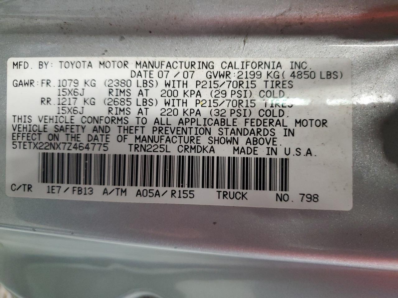 Toyota Tacoma Access Cab Image 9