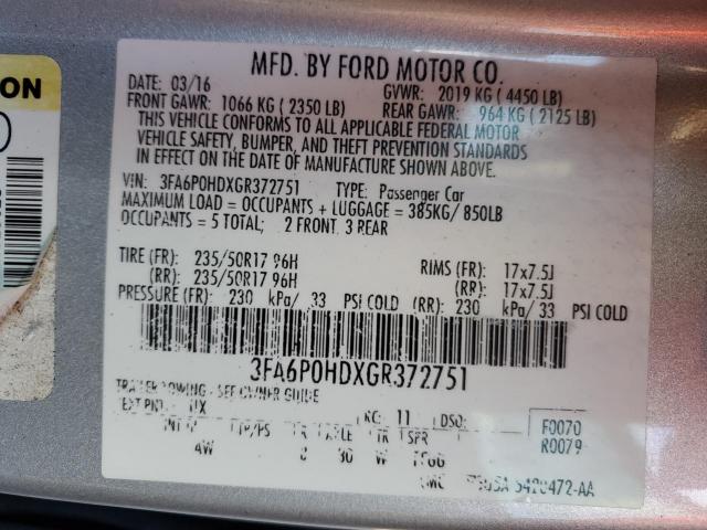 Ford Fusion Se Image 3