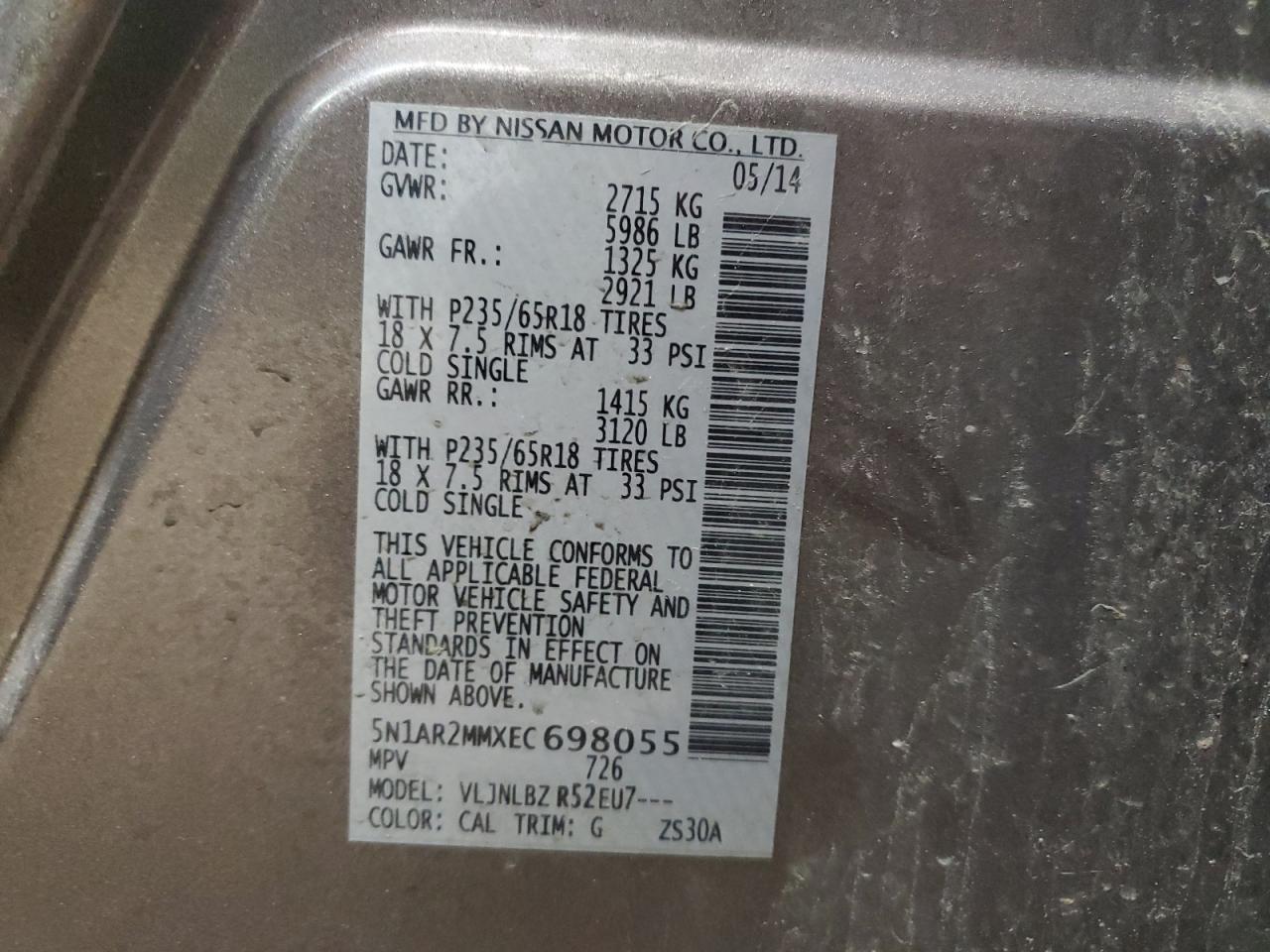 Nissan Pathfinder S Image 12