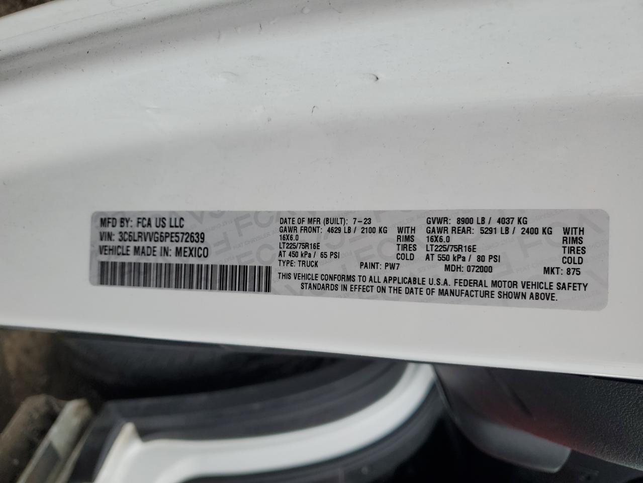 Ram Promaster 2500 Standard Image 10