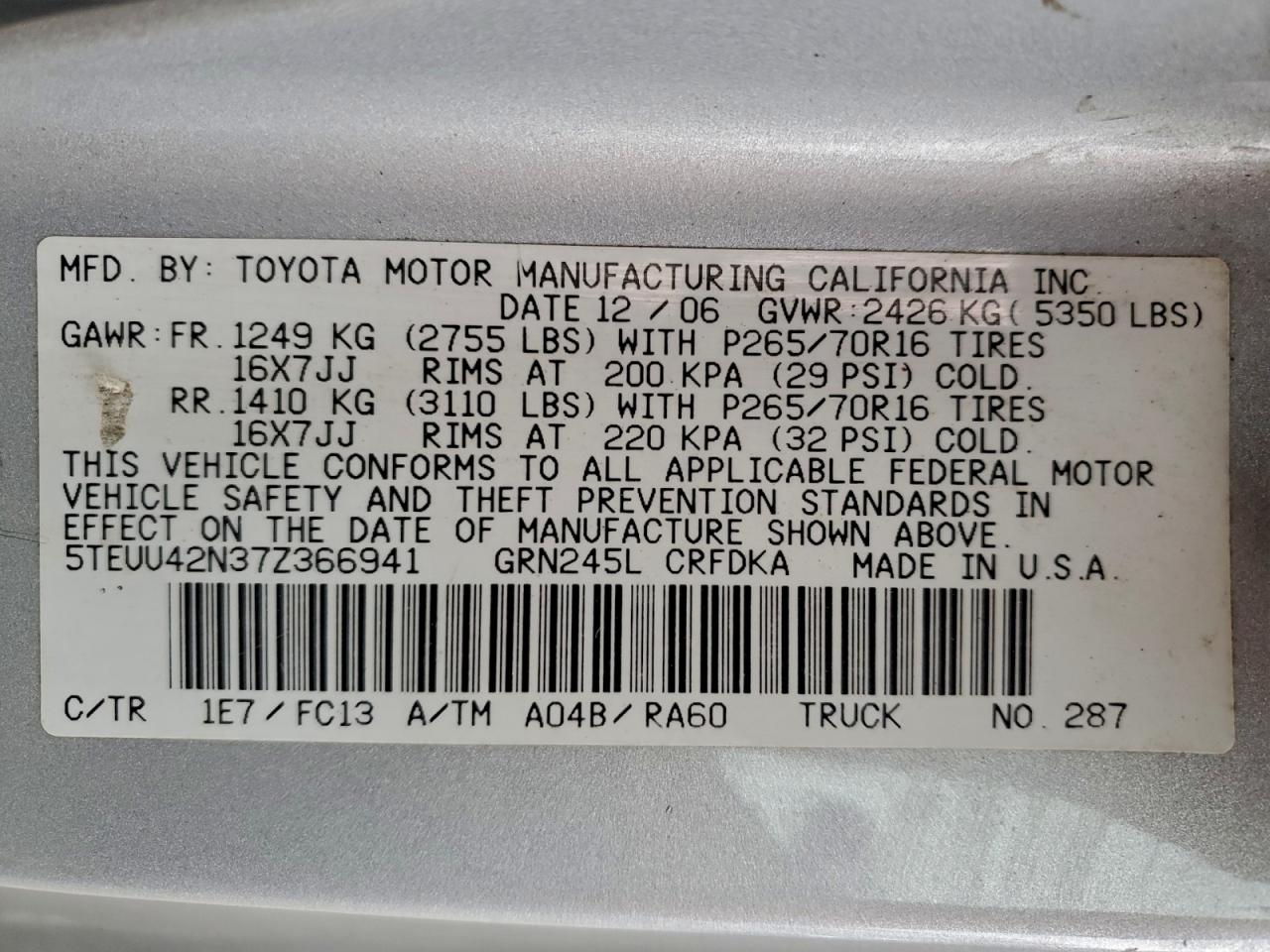 Toyota Tacoma Access Cab Image 9