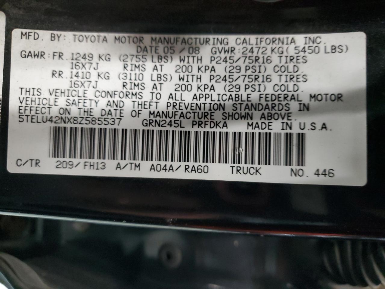 Toyota Tacoma Double Cab Image 6