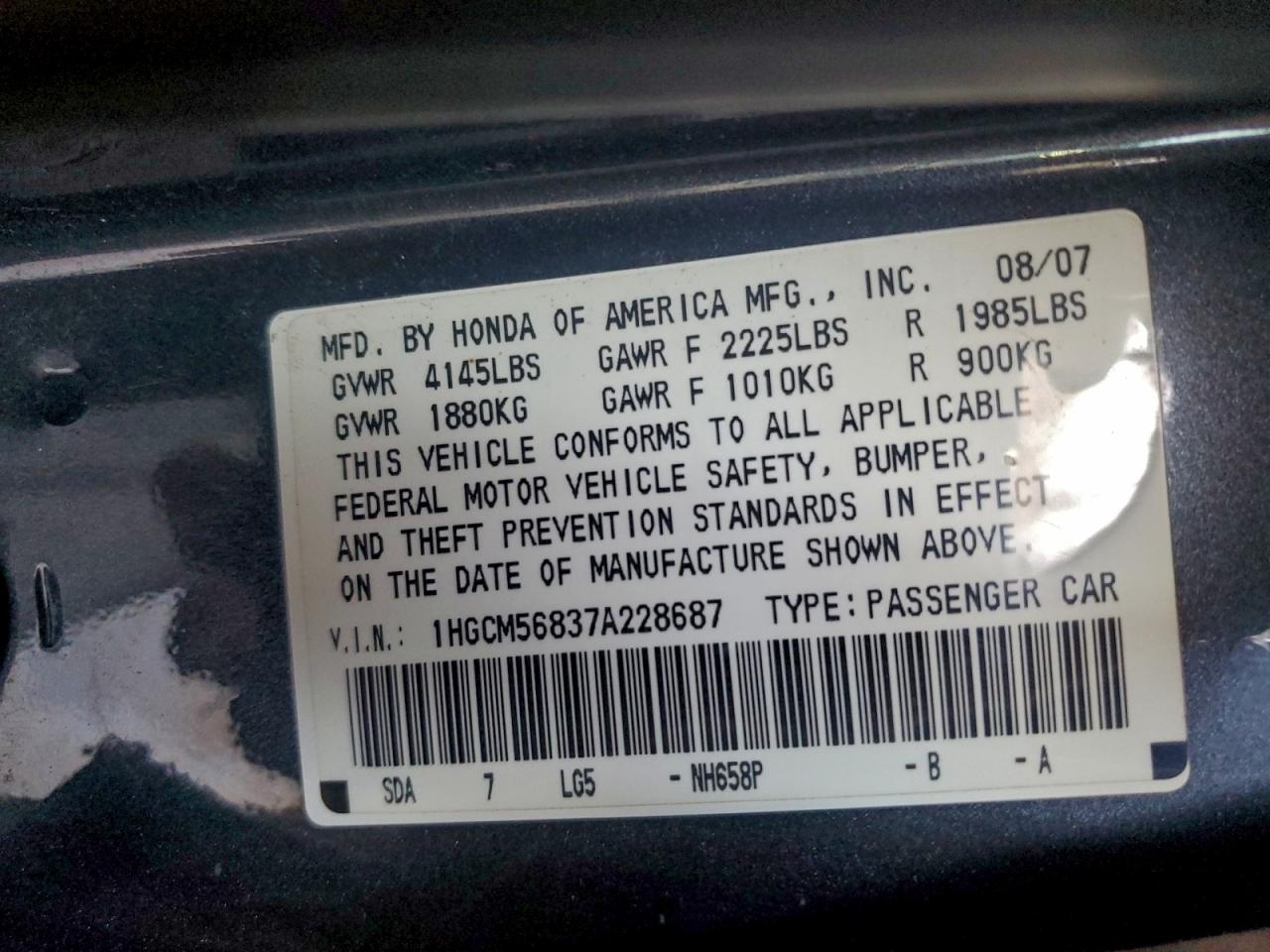 Honda Accord Ex Image 7