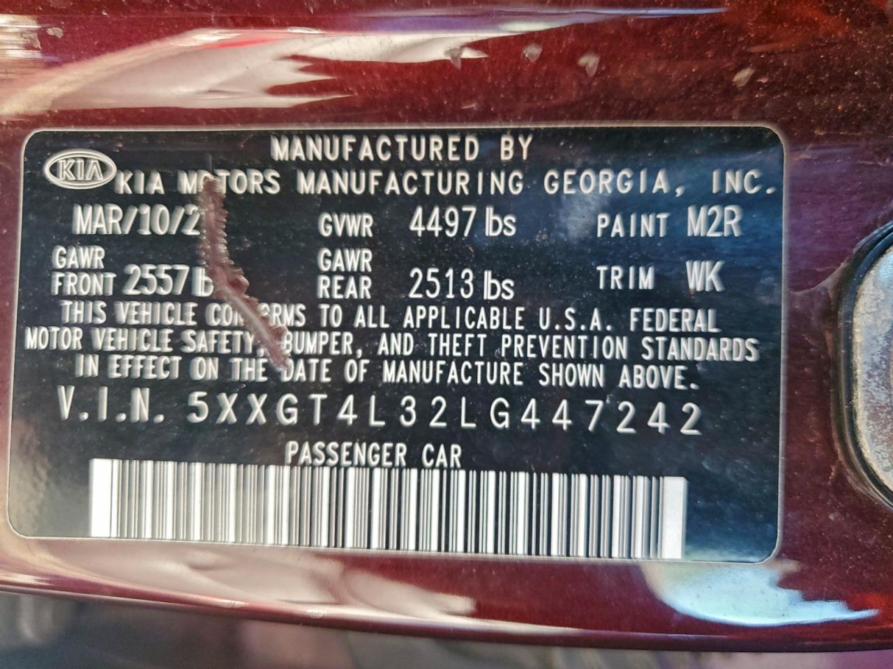 Kia Optima Lx Image 8