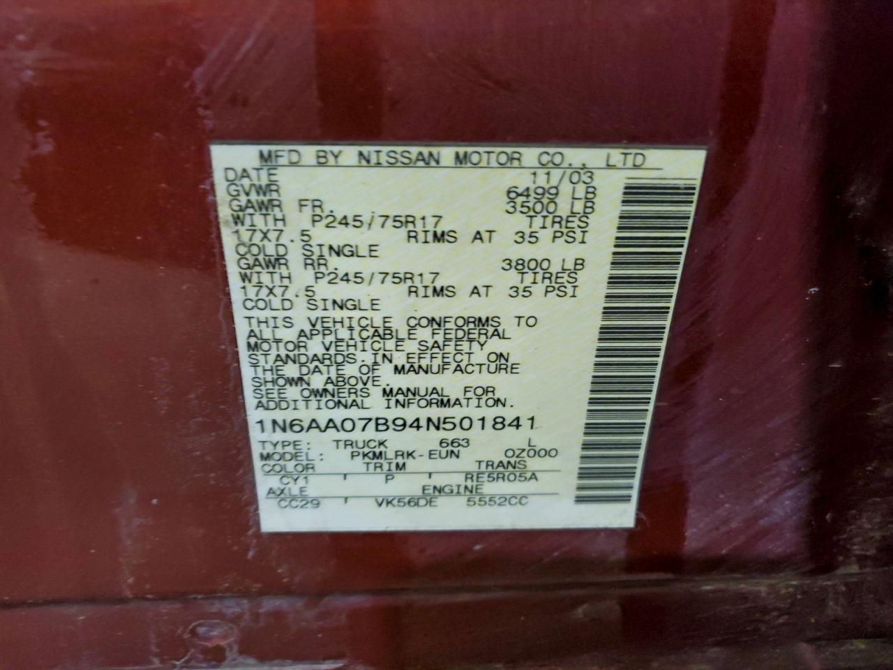 Nissan Titan Xe Image 11