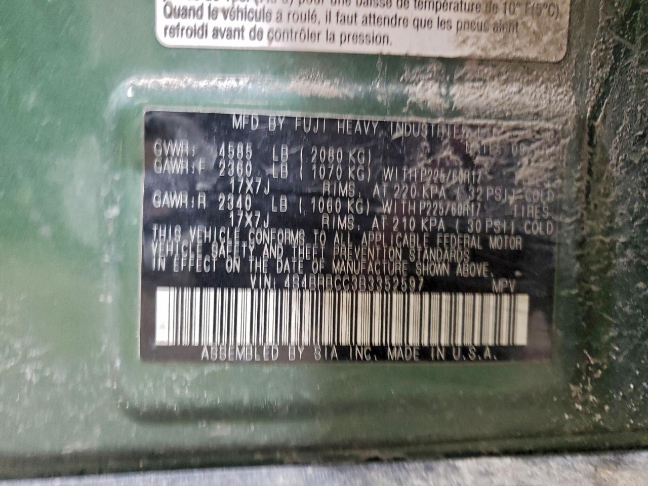 Subaru Outback 2.5i Premium Image 12