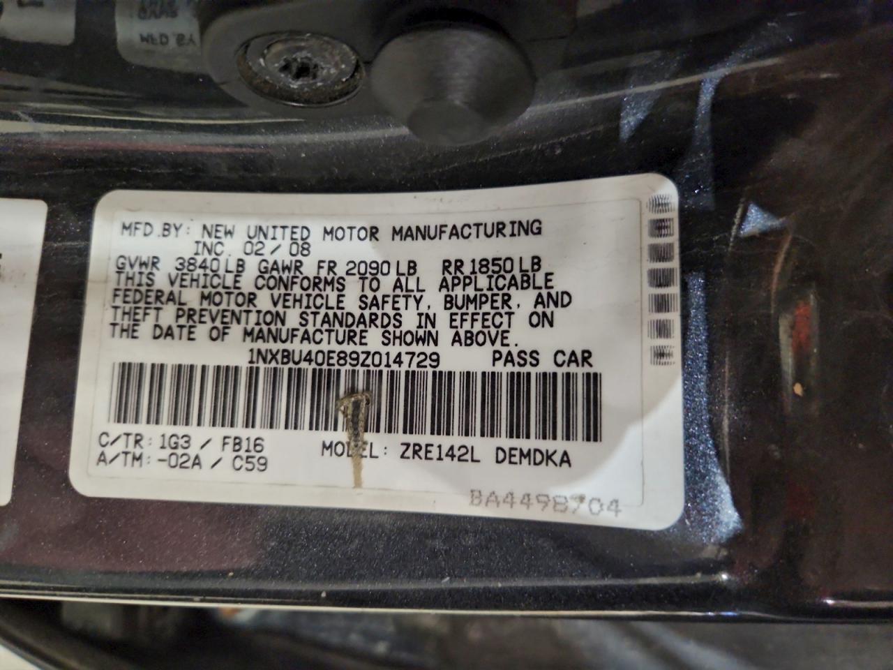 Toyota Corolla Base Image 11