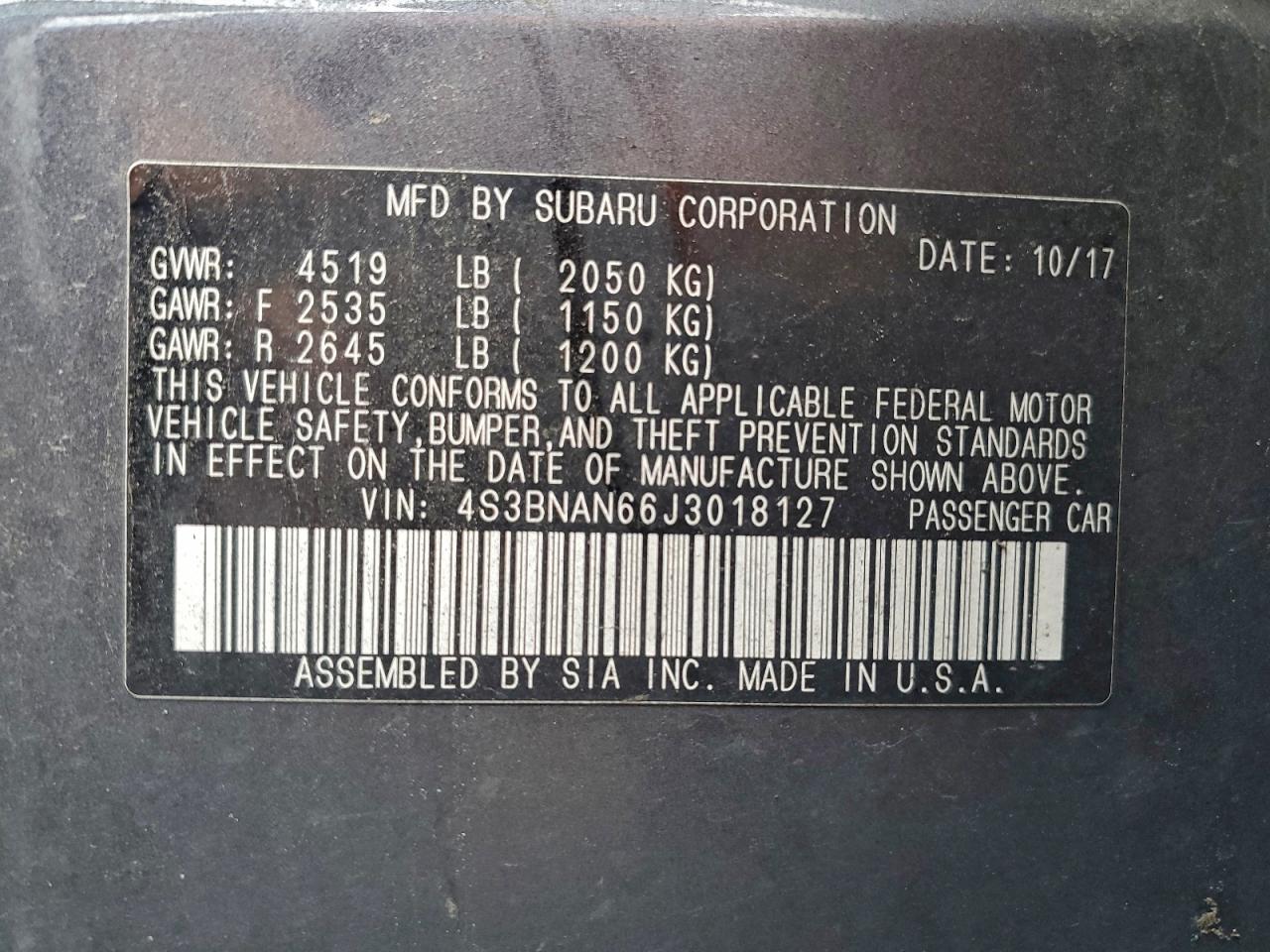 Subaru Legacy 2.5i Limited Image 10