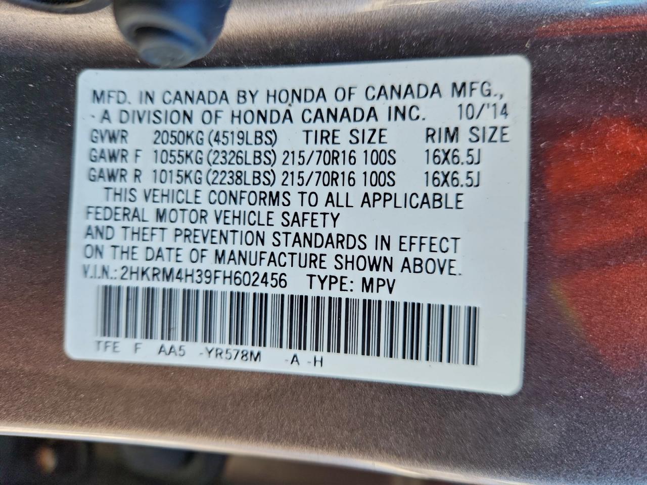 Honda Crv Lx Image 10