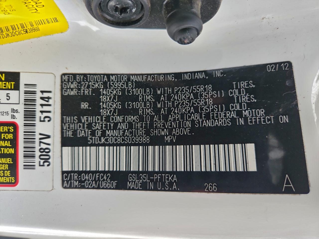 Toyota Sienna Le Image 8