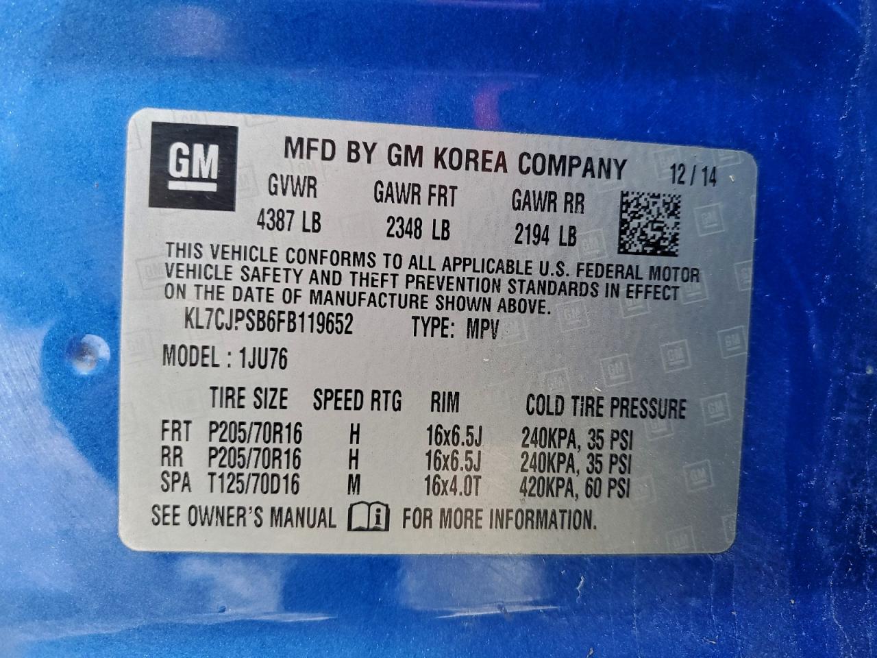 Chevrolet Trax 1ls Image 8