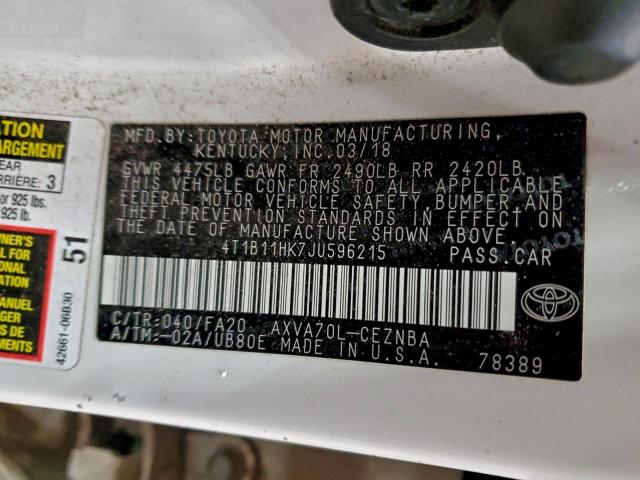 Toyota Camry L Image 12