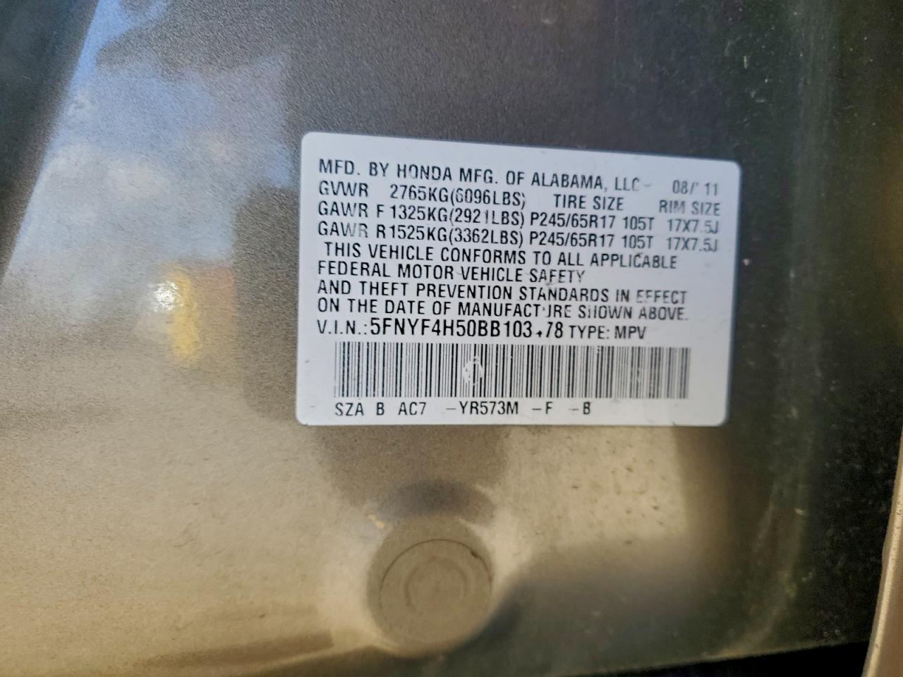 Honda Pilot Exl Image 9