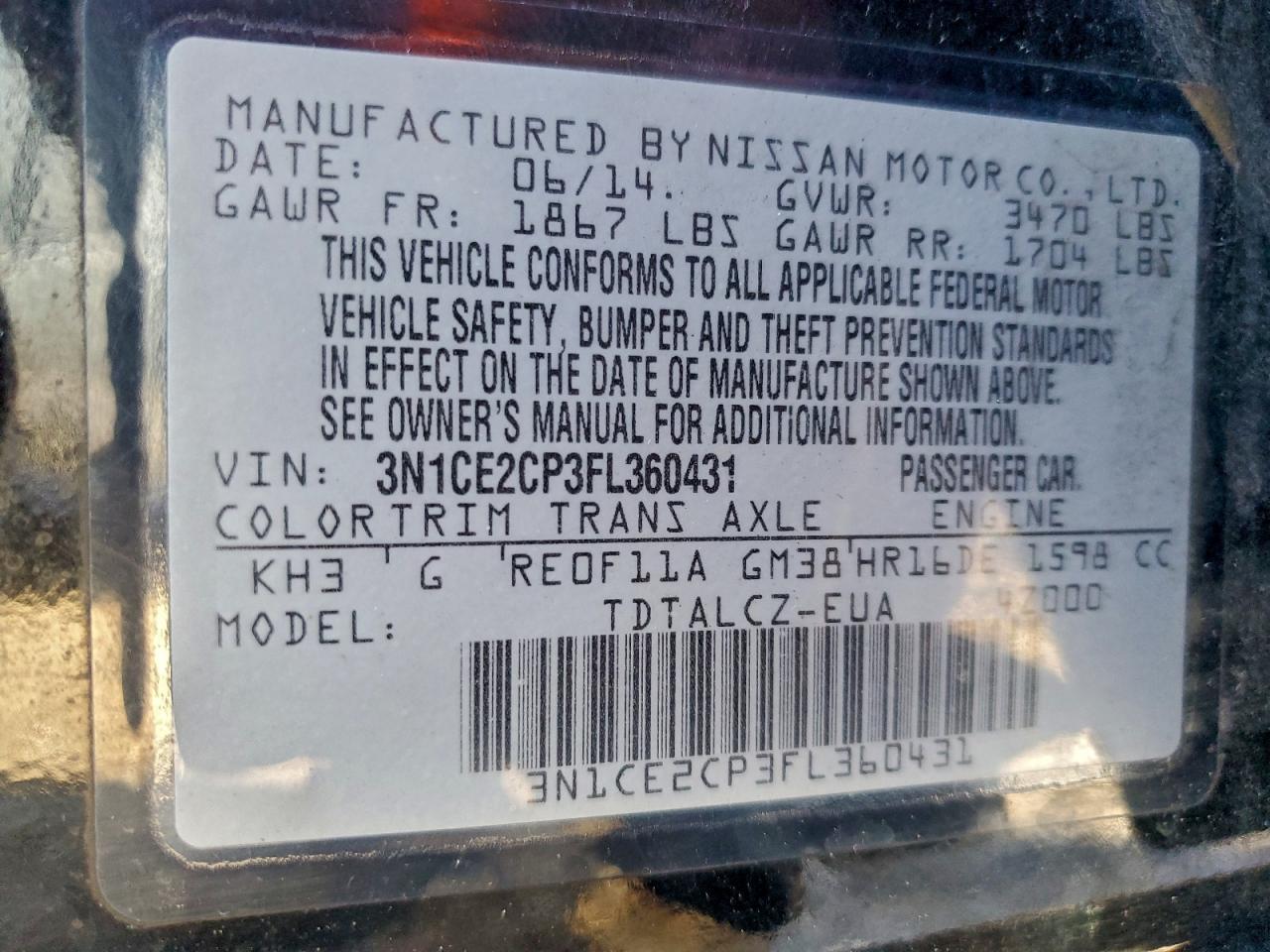 Nissan Versa S Image 11