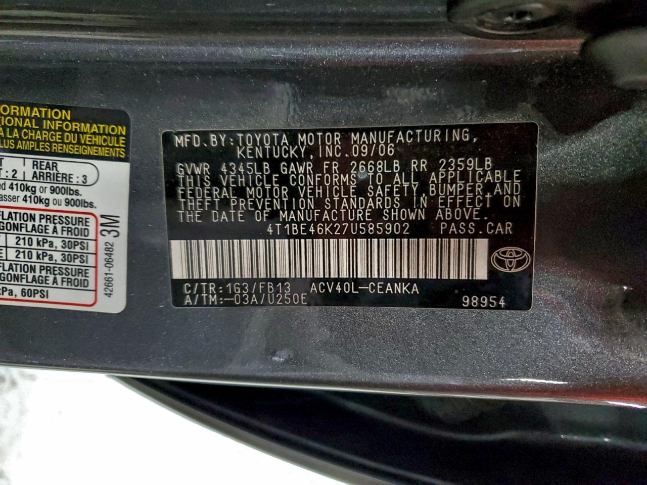 Toyota Camry Ce Image 5