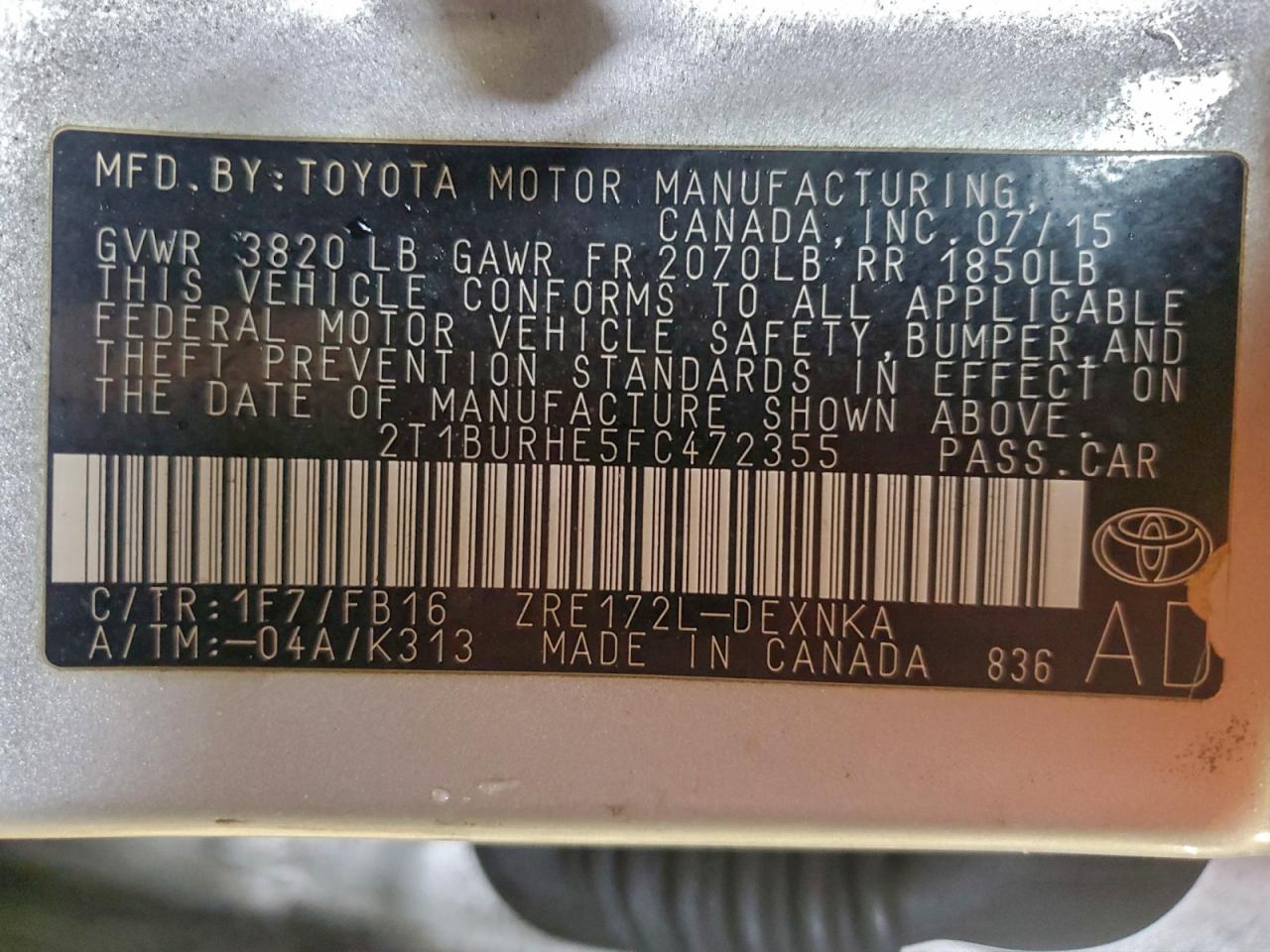 Toyota Corolla L Image 6