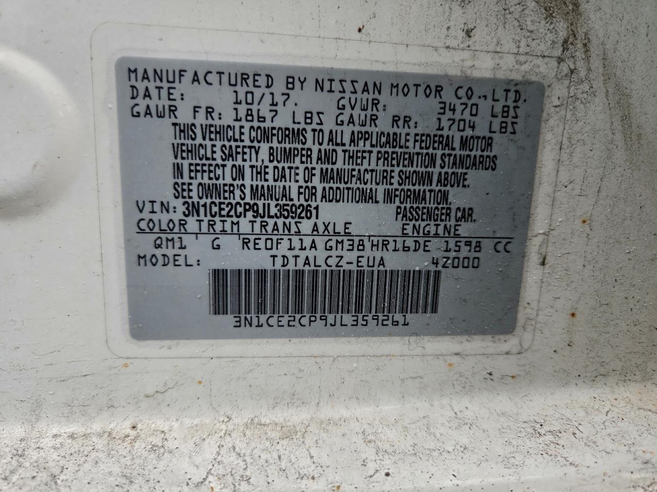 Nissan Versa S Image 5