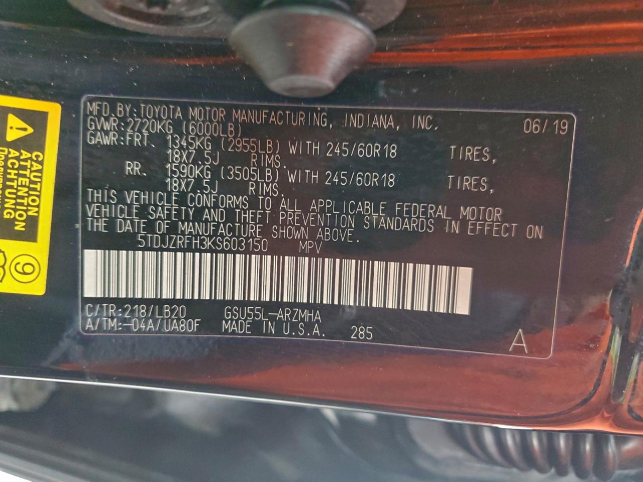 Toyota Highlander Se Image 5