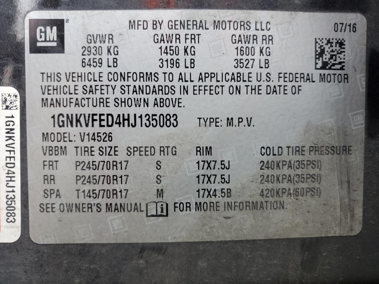 Chev Traverse Ls Image 10
